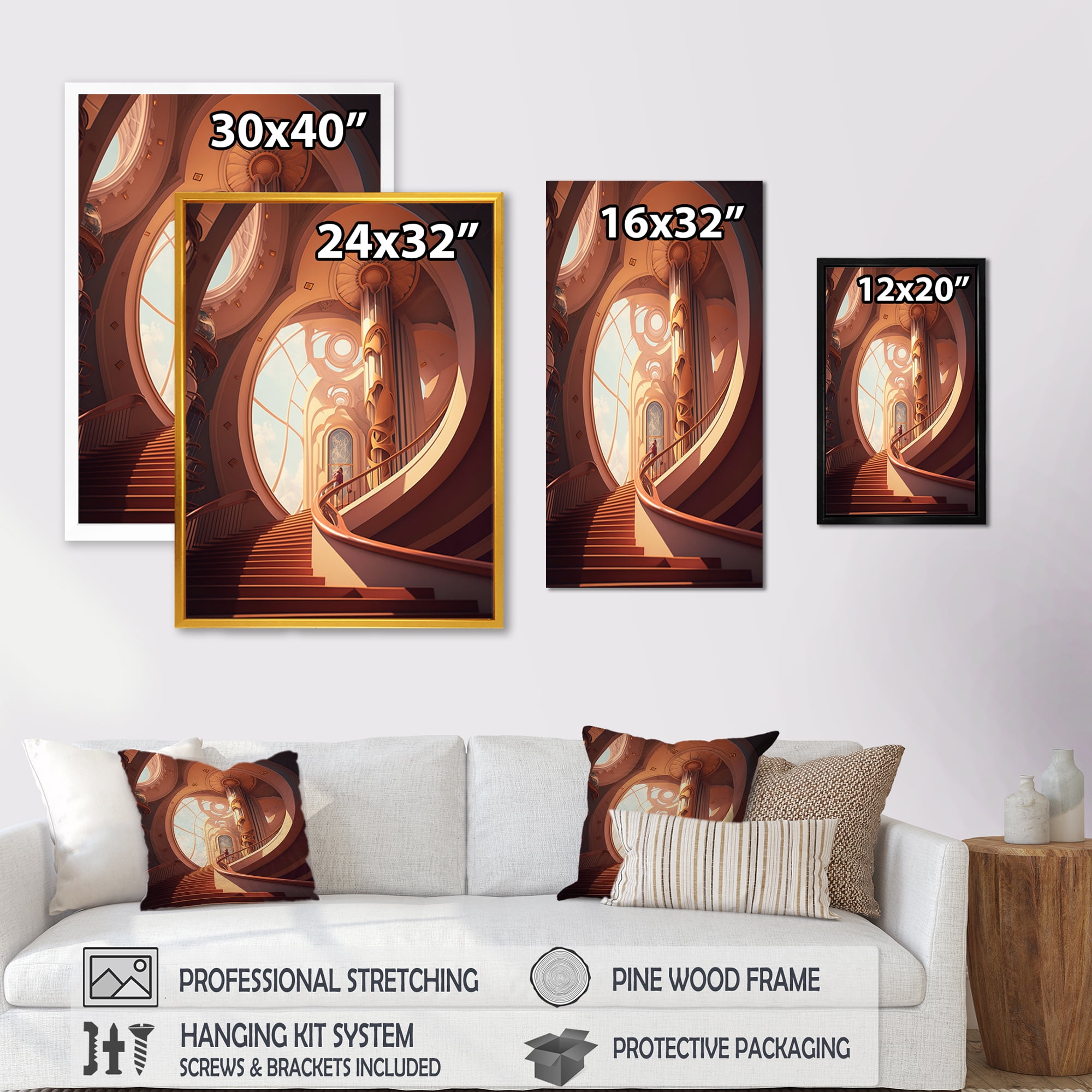 Designart Architectural Designs For The Future III Canvas Wall Art