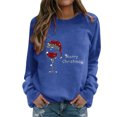 thumbnail image 1 of Birdeem Femmes Décontracté Manches Longues Col Rond Hauts Chemises Amples Blouse Chandail Hauts, 1 of 1