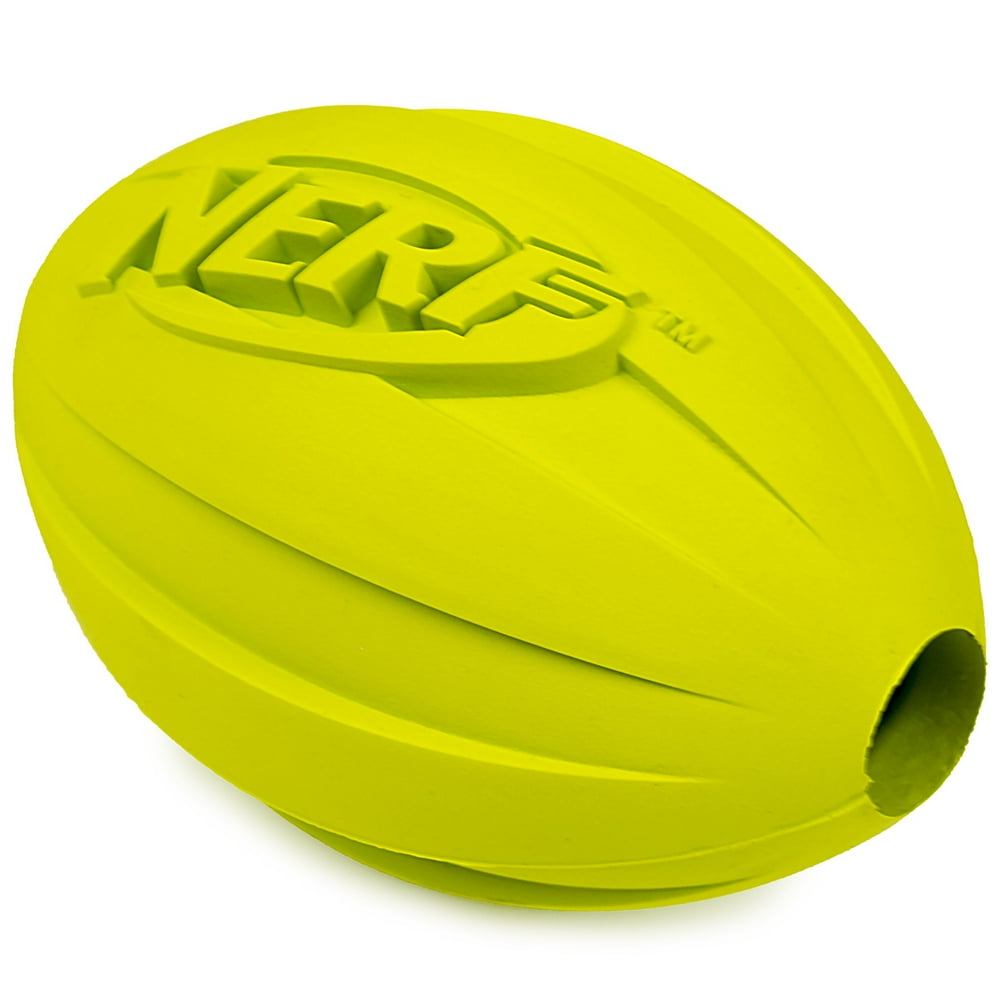 Nerf Dog Treat Feeder Football, Green