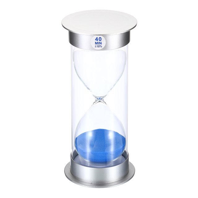 Unique Bargains 40 Minute Sand Timer, Sandy Clock, Count Down Sand Glass, Blue Sands