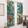 thumbnail image 2 of Jurassic Dinosaur Window Curtain Panels Grommet Blackout Curtains Blackout Curtains for Living Room, 2 of 7