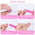 thumbnail image 6 of Plastic Nail Art Stamp Pen Set Nail Art Tool with Different Patterns with Silicone Handle Medium Violet Red 100x10mm 10pcs/set, 6 of 7