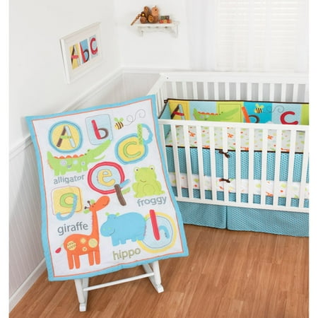Sumersault Abc Animals 4 Piece Crib Bedding Set Sumersault Abc Animals 4 Piece Crib Bedding Set