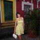thumbnail image 4 of Vestido de algodón con estampado de limón y amarillo para mujer, minivestido sin mangas con tirantes finos, ropa de calle para vacaciones de verano, 2024, 4 of 5