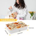 thumbnail image 5 of Shell Portable PU Leather Travel Jewelry Stand Organizer Box with Removable Compartment and Necklace Holder, 5 of 6