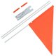 thumbnail image 3 of 1 Set of Bicycle Safety Flag with Fiberglass Flag Pole Kid Bike Triangular Flag Flag, 3 of 4