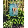 thumbnail image 2 of KDAGR Blue Pool Labrador Retriever Happy Dog Swimming Smiling Brown Family Calm Garden Flag Decorative Flag House Banner 28x40 inch, 2 of 2