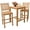 Black, variant on Anderson Teak Bahama Avalon 3-Pieces Square Bar Set