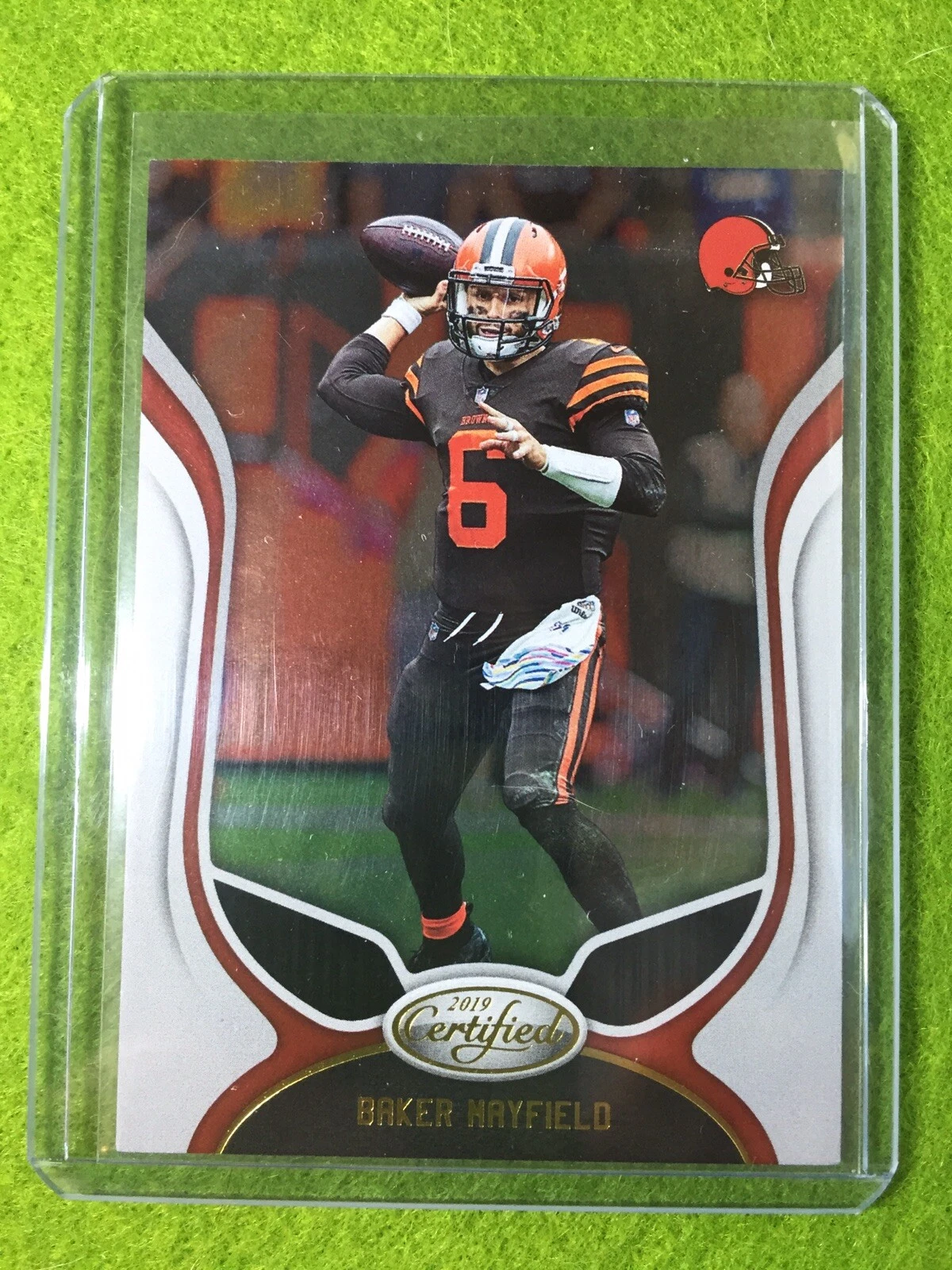 BAKER MAYFIELD CARD JERSEY #6 CLEVELAND BROWNS 2019 Panini Certified Football