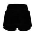 thumbnail image 4 of RYKJLWY Women Tennis Skirt Women's Pocket Pants Solid Mid Waist Culottes Short Skirts Skinny Pants Golf Skorts Athletic High Waisted With Pockets (Black,XXL), 4 of 5