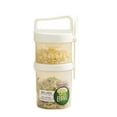 thumbnail image 1 of TIELUTT Portable Breakfast Cup Set: 560ml + 360ml Divided Glass Food Storage Containers Glass Freezer Containers for Food Kitchen Storage Containers Glass Storage Containers with Lids for Food Snack, 1 of 2