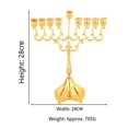 thumbnail image 5 of Candelabro yuxing Candelabro Elegante y de Alta Gama dorado 24 x 28 cm, 5 of 5