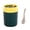 D, variant on Sealed Insulated Soup Tumbler 16oz, Leakproof Breakfast Cup with Spoon for Oatmeal & Outdoor Activities