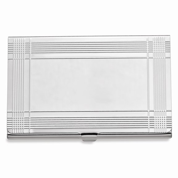 FB Jewels Nickel-plated Business Card Holder