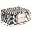thumbnail image 3 of Cqxid Home Textile Storage Under $10 Storage Bag Visual Pane Large Capacity Folding Portable Wardrobe Sorting Storage Box With Handle Zipper For Home Pillow Blanket Bedding Quilt, 3 of 9