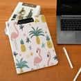 thumbnail image 5 of FORMRS A4 Clipboard Folder with Pen Holder Horizontal Foldable School Office Binder, Flamingo Pattern, 5 of 9
