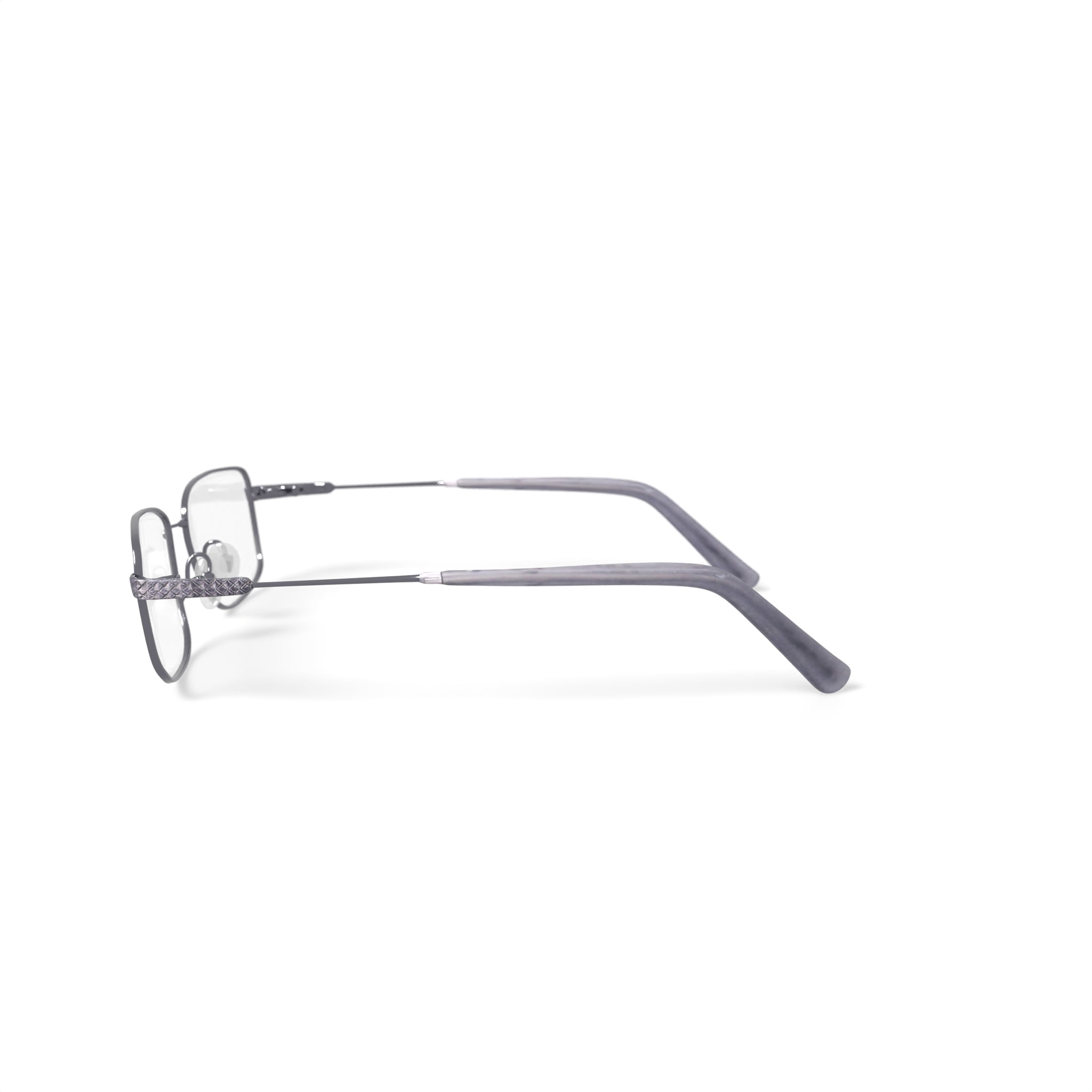 EasyTwist Men's CT197 Rectangular Prescription Eyeglasses with Case, Gray
