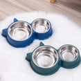 thumbnail image 6 of Baywell Dog Bowl Double Dog Cat Bowl Premium Stainless Steel Water and Food Raised Bowls, Pet Feeder Bowls Set with Non-Slip Resin Station for Small Medium Dogs Cats, Pink, 6 of 7