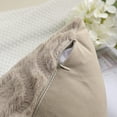 thumbnail image 4 of Decorative Throw Pillow Covers Set of 2, Soft Spring Plush Faux Fur Wool Pillow Covers for Couch Bed Sofa Living Room, 18x18inch, 4 of 4