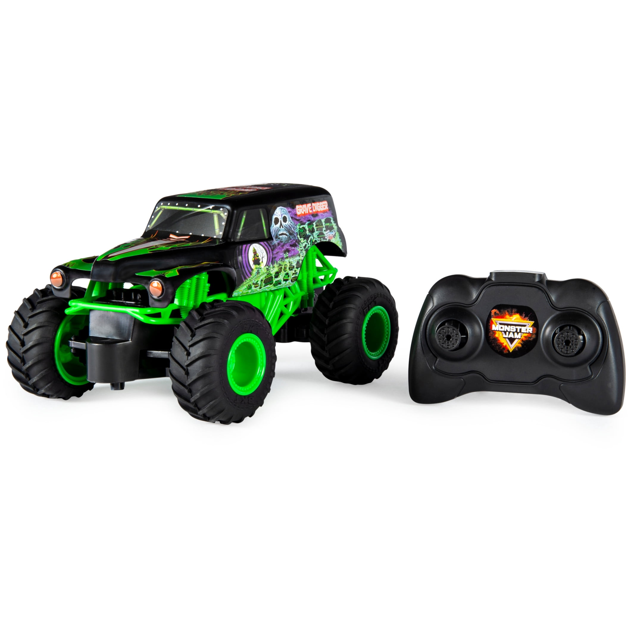 Monster Jam, Official Grave Digger Remote Control Monster Truck, 1:24 Scale, 2.4 GHz, for Ages 4 and up