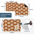 thumbnail image 5 of Orange White Pumpkin Dish Drying Mats for Kitchen Counter, Thanksgiving Fall Vintage Minimalist Pumpkin Absorbent Coffee Bar Mat with Non-slip Rubber Backed Quick Drying Dish Rack Pad 12"x16", 5 of 9
