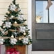 thumbnail image 4 of 10PCS / Set Christmas Poinsettia Glitter Flower Colgando Decoración del árbol de Navidad FleinngHoz JD700712263, 4 of 5