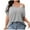 Gray, variant on Plus Size T Shirts for Women Off Shoulder Tee with Short Sleeve Summer Casual Loose Tops