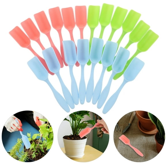 MIPCASE 20pcs Portable Shovel Plastic Weeding Gardening Tools for Pot Plants