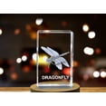 thumbnail image 3 of Mesmerizing 3D Engraved Crystal of a Graceful Dragonfly - Perfect for Nature Lovers and Insect Enthusiasts, 3 of 6
