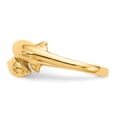 thumbnail image 4 of 14k Yellow Gold Sea Dolphin Ocean Fish Beach Nautical Ring Animal Shell Life, 4 of 9