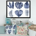 thumbnail image 3 of Designart 'Blue Watercolour Tropical Leaves I' Farmhouse Framed Art Print, 3 of 4