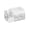 White, variant on Stackable Bathroom Storage Unit With Swiveling Dispenser And Viewable Sections