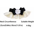 thumbnail image 3 of Collar para perro y gato con lazo, lindo disfraz de gato, collar de encaje para mascotas, accesorios de bandana, collar de bufanda para perros pequeños, para perros pequeños, 3 of 3