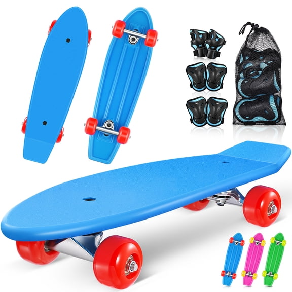 21 x 6 inch Complete Skateboards Longboard Skate Board for Beginners
