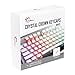 thumbnail image 2 of G.SKILL Crystal Crown Keycaps - Keycap Set with Transparent Layer for Mechanical Keyboards, Full 104 Key, Standard ANSI 104 English (US) Layout - White, 2 of 3
