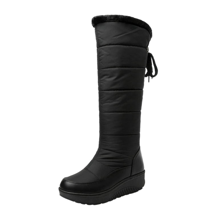 Padaleks Snow Boots for Women Wide Winter Boots for Women Spring Boots  Womens Shoes Boot Winter Women Snow Boot Black : : Clothing, Shoes  & Accessories