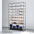 thumbnail image 6 of HODYANN 10-Tier Shoe Rack Organizer, Non-Woven Fabric Metal Shoe Shelf, up to 50 Pairs, Gray, 6 of 7