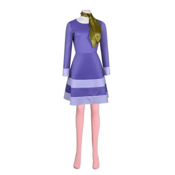 Daphne Blake Inspired Purple Dress – Retro Party Outfit with Elegant Vintage Look for Women