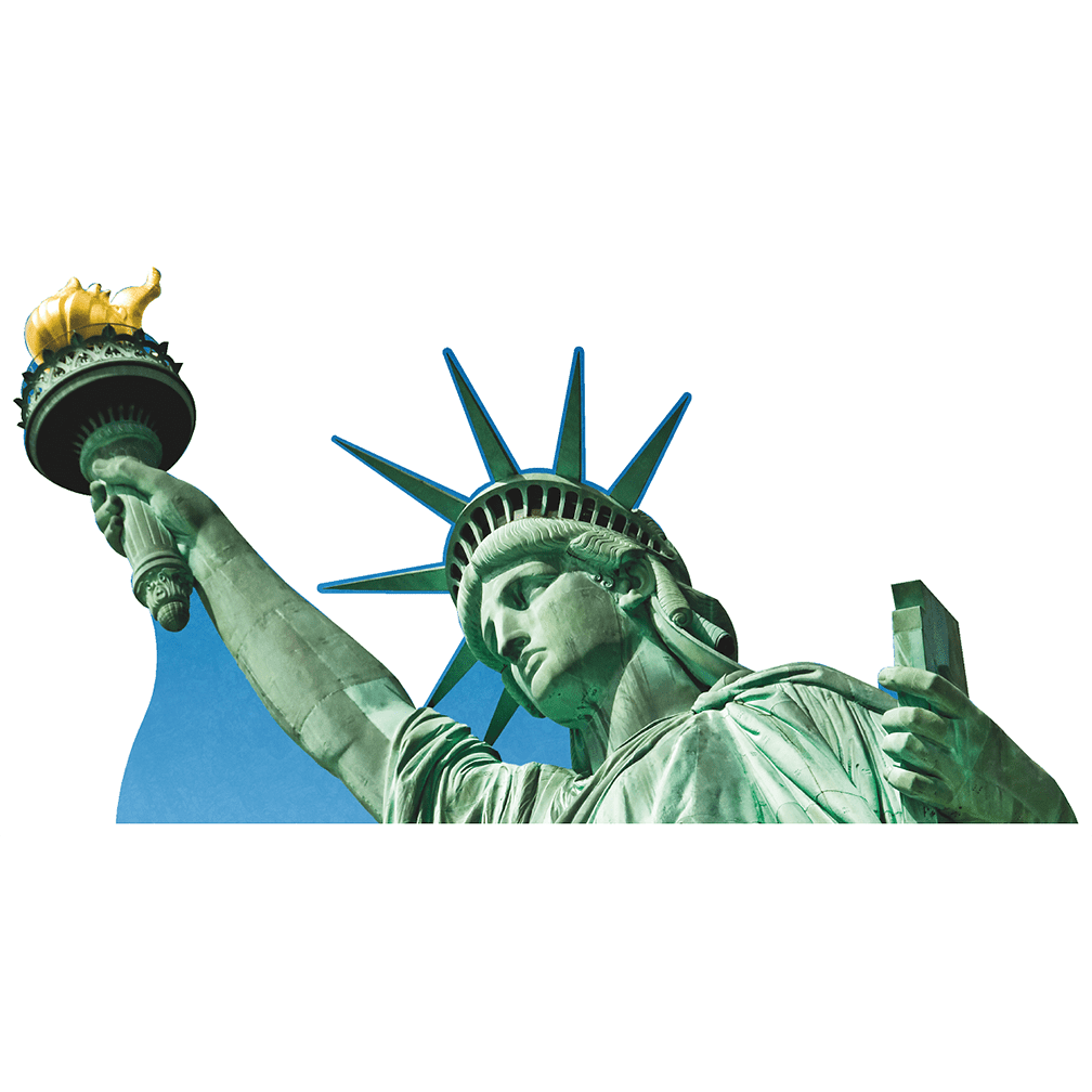 H13196 Statue of Liberty Close Up Cutout