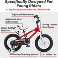 thumbnail image 5 of Royalbaby Freestyle 12" Kids Bicycle for Boys Girls, Ages 3-4 Years, Red, 5 of 5