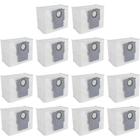 14Pack Replacement Dust Bags Compatible with Roborock S8 Pro Ultra,S8 ,S7 Max Ultra,S7 MaxV Ultra,Q5 , Q5 Pro , Q7 ,Q7 Max ,8 Max  Robot Vacuum Cleaner, 3L Large Capacity Disposable Bag Accessories