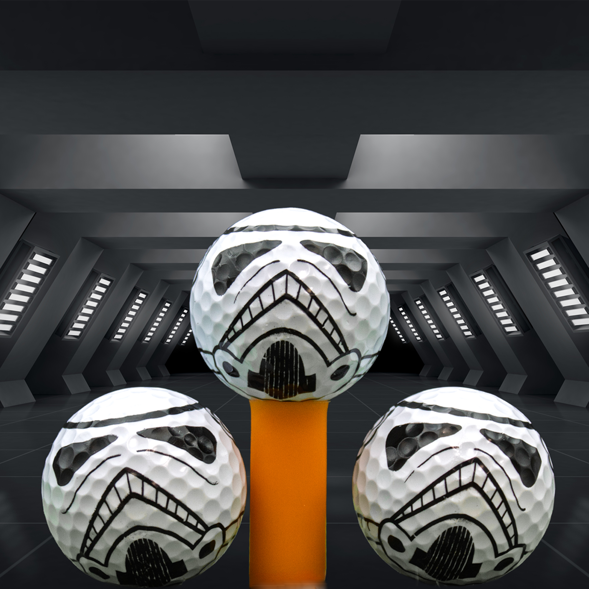 Storm Trooper Golf Balls 12 Pack by GBM GOLF