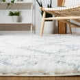 thumbnail image 4 of SAFAVIEH Parma Frank Geometric Shag Area Rug, Ivory/Grey, 6'7" x 6'7" Round, 4 of 8