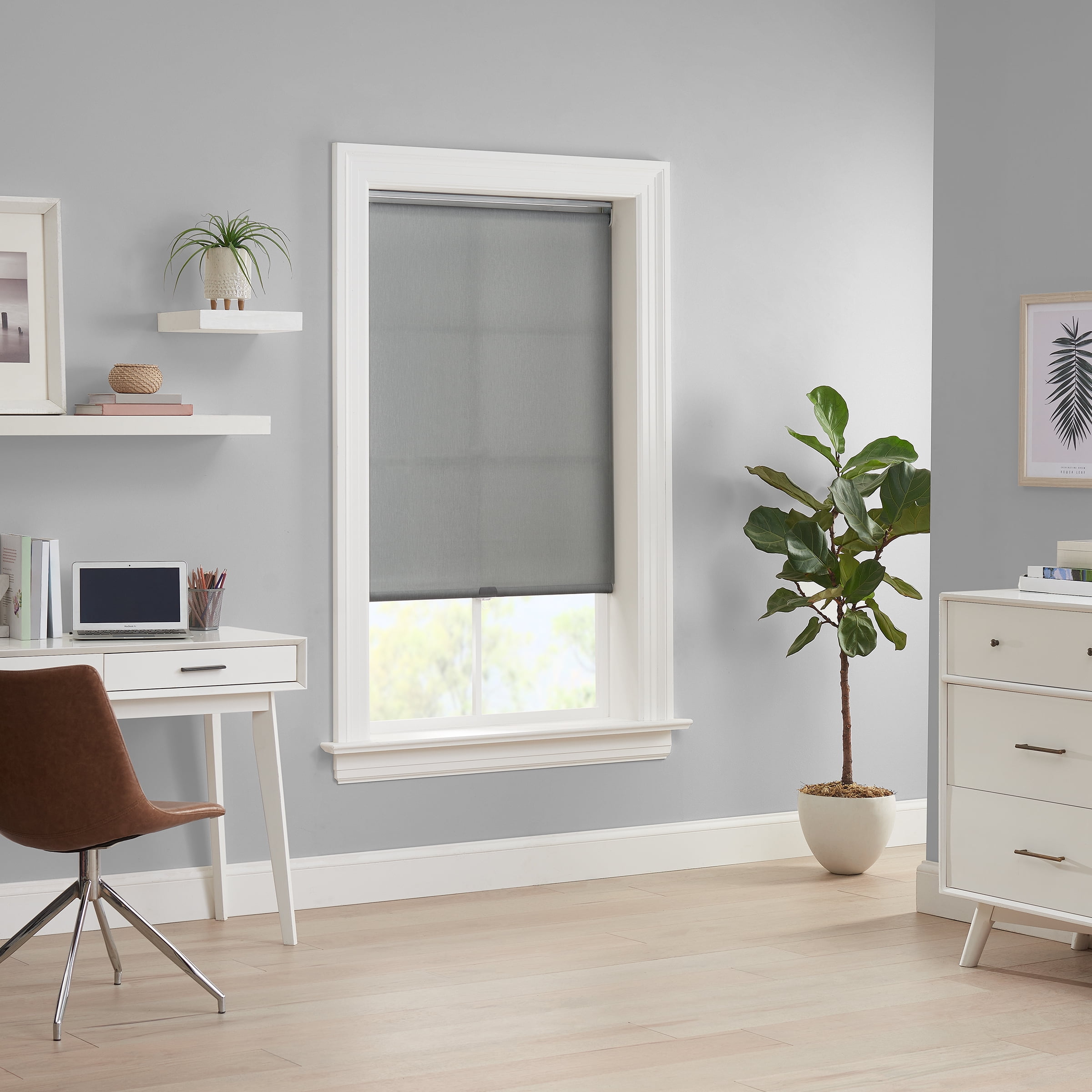 Eclipse Cordless Light Filtering Polyester Roller Window Shades, 23" x 72"