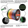 thumbnail image 3 of S9 Braid Line 9Strands Braided Fishing Line 1500m PE Multicolor Strong Strength Fishing Braid 20LB-200LB Carp Fishing Accessory MULTI 9X 1500M 170LB, 3 of 6