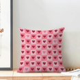 thumbnail image 3 of Housses de Coussin de la Saint-Valentin 18x18 Ensemble de 2, Décor Cœurs Rouges Coussins Décoratifs Roses en Lin Anniversaire Mariage Décorations de la Saint-Valentin pour Maison Canapé Extérieur, 3 of 5