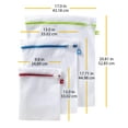 thumbnail image 5 of Whitmor Zippered Mesh Wash Bags - Color Coded - Set of 3 - Adult Use, 5 of 5