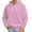 Pink, variant on Mens Hoodie Pullover Solid Color Hooded Sweater No Pockets Mens Casual Clothing,Light Blue,M