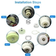 Replacement Washer Pulley Clutch Kit for Whirlpool Washing Machine DIY Installation, Drive Pulley and Cam Replacement
