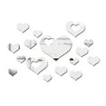 thumbnail image 4 of Fufafayo under $5 2Pcs Mirror Wall Stickers, Mirror Wall Stickers, 3D Heart Shaped Removable Decals, Self-Adhesive Mirror Decor for Living Room, Bedroom, Nursery, Bathroom, Closet, Door, Tile, 4 of 9